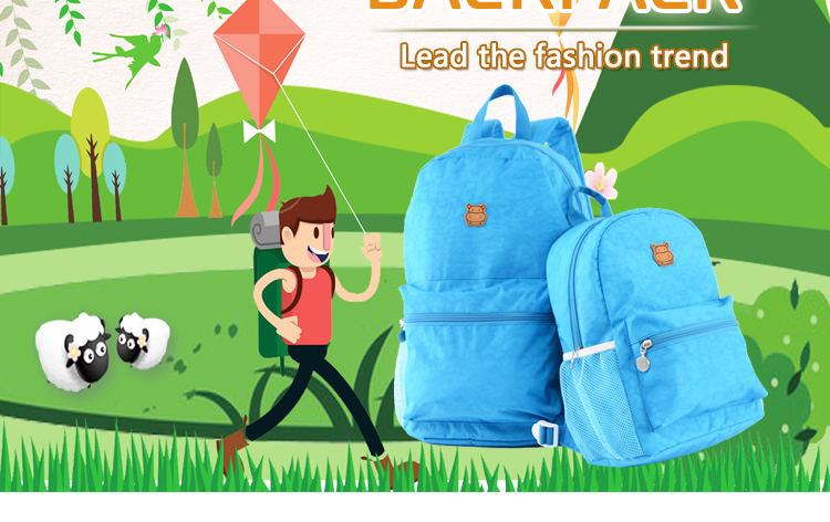 Teen Personalised Kids Backpack Exquisite Custom Logo Digital Printing Popular