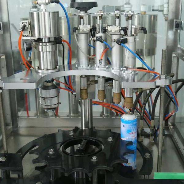 130 Bottles / Min 1200ml Automated Filling Machine Aerosol Filling Equipment