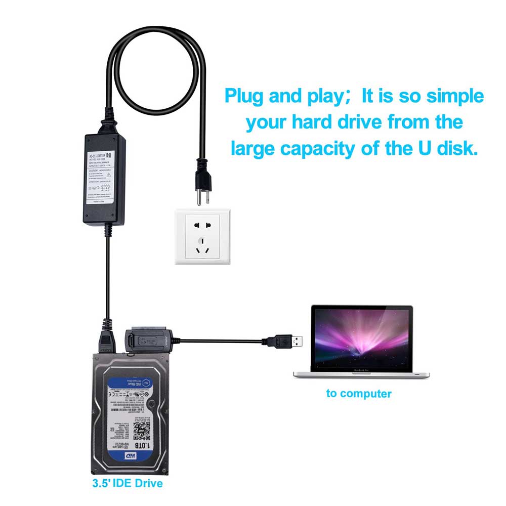 SATA IDE To USB 2.0 Converter Cable