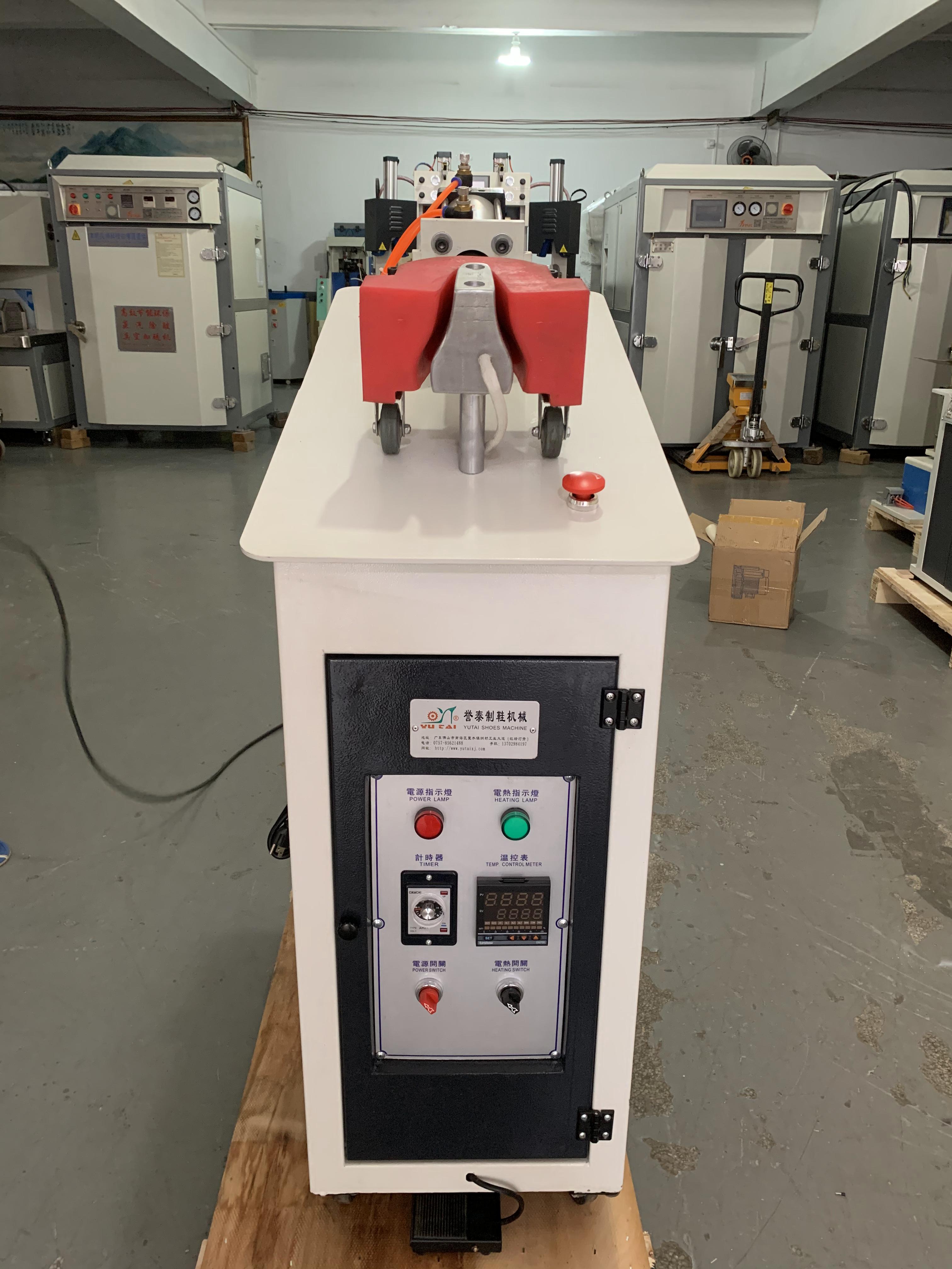 Single Station Hot Melt Adhesive Counter Molding Machine For Shoe Heel Back Part Setting