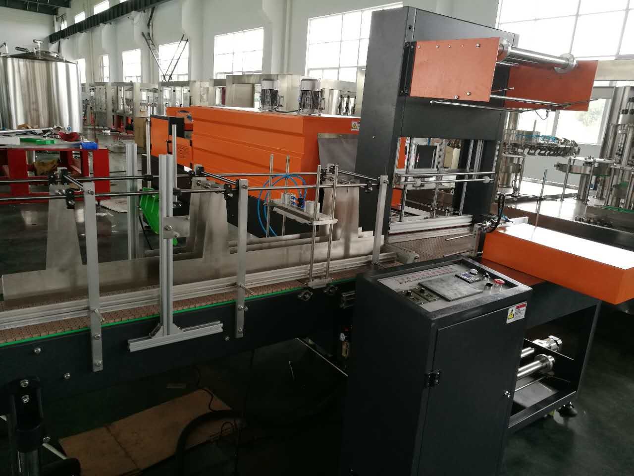 Automatic L Type Beverage Shrink Packing Machine For PET / Glass Bottle / Can