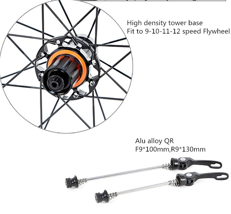 RETROSPEC 700C Carbon Road Bike Wheelset Quick Release With C Brake