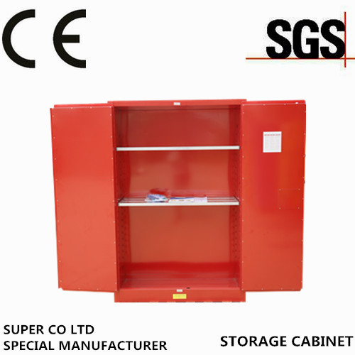 Cold-Rolled Steel Corrosive Chemical Storage Cabinet Fireproof Red for Hospital