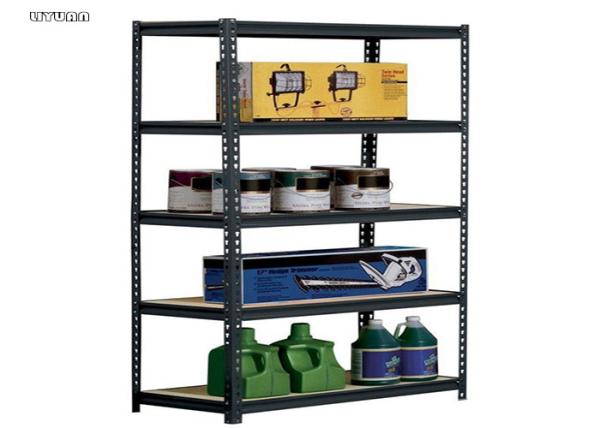 Plywood Panel Light Duty Metal Shelving Cold Rolled Steel Q235B Easy Installatio