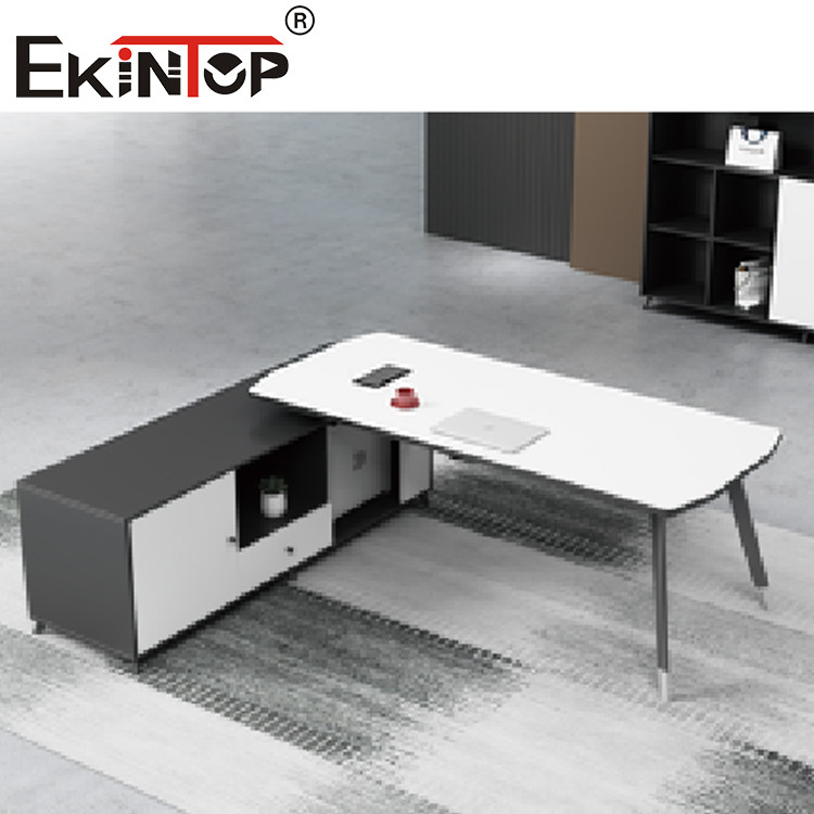 Office Furniture Modern Style Desk Contoured Seat L Shaped Executive Office Desk