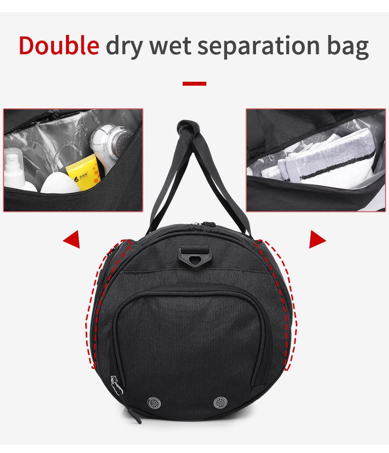 OEM Custom Logo Travel Duffel Backpack Garment Duffle Bag Multi Storey