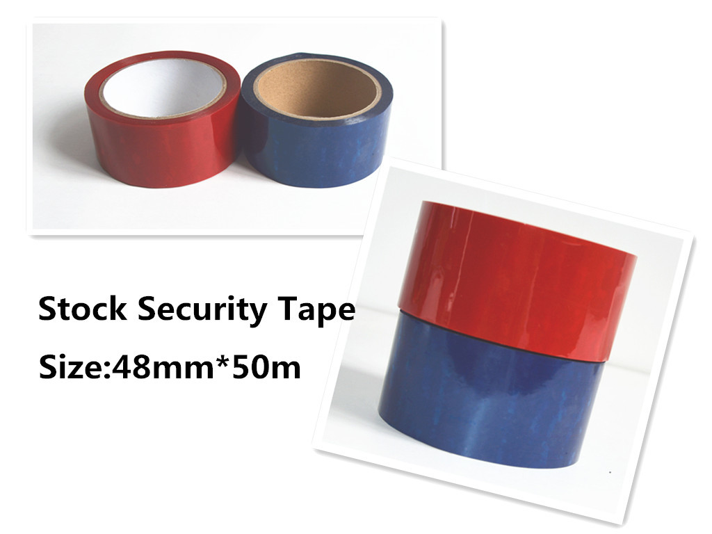 Blue VOID Stock Tamper Proof Security Seal Tape For Carton Sealing