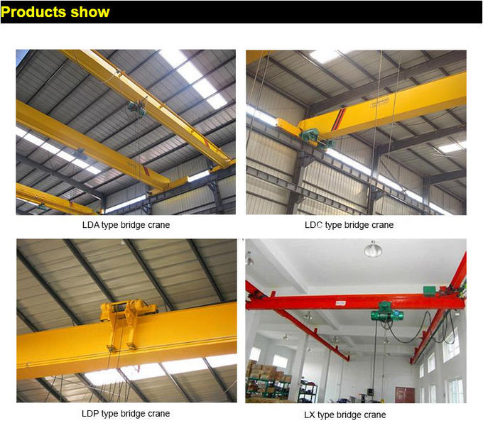 Industrial Monorail Single Girder Overhead Crane Saves Electicity 1 Ton / 1.5 Ton