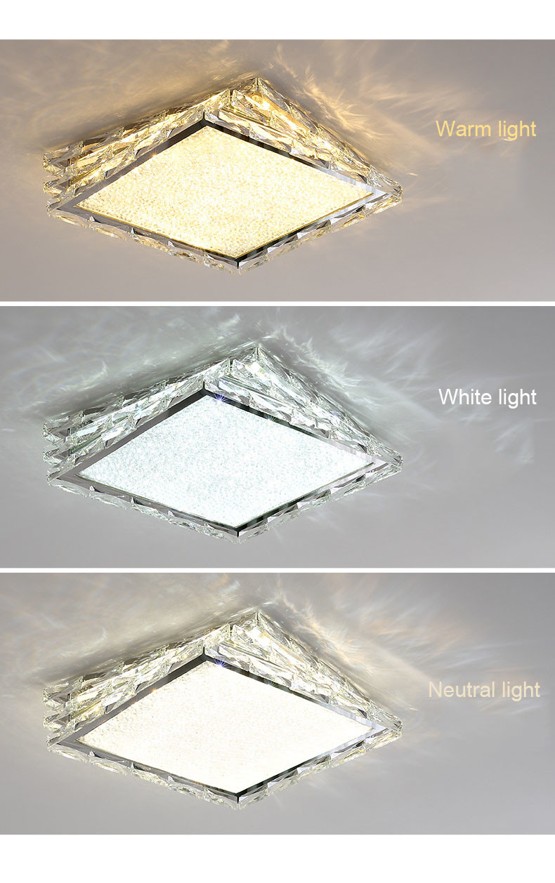 Luxury Simple Square Crystal Ceiling luxury light(WH-CA-110)