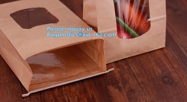 shopper carrier, pac Design Eco-friendly Plastic Bakery Bags Clear Wedding Cake Pastry Cupcake Slice Bread Packaging Bag