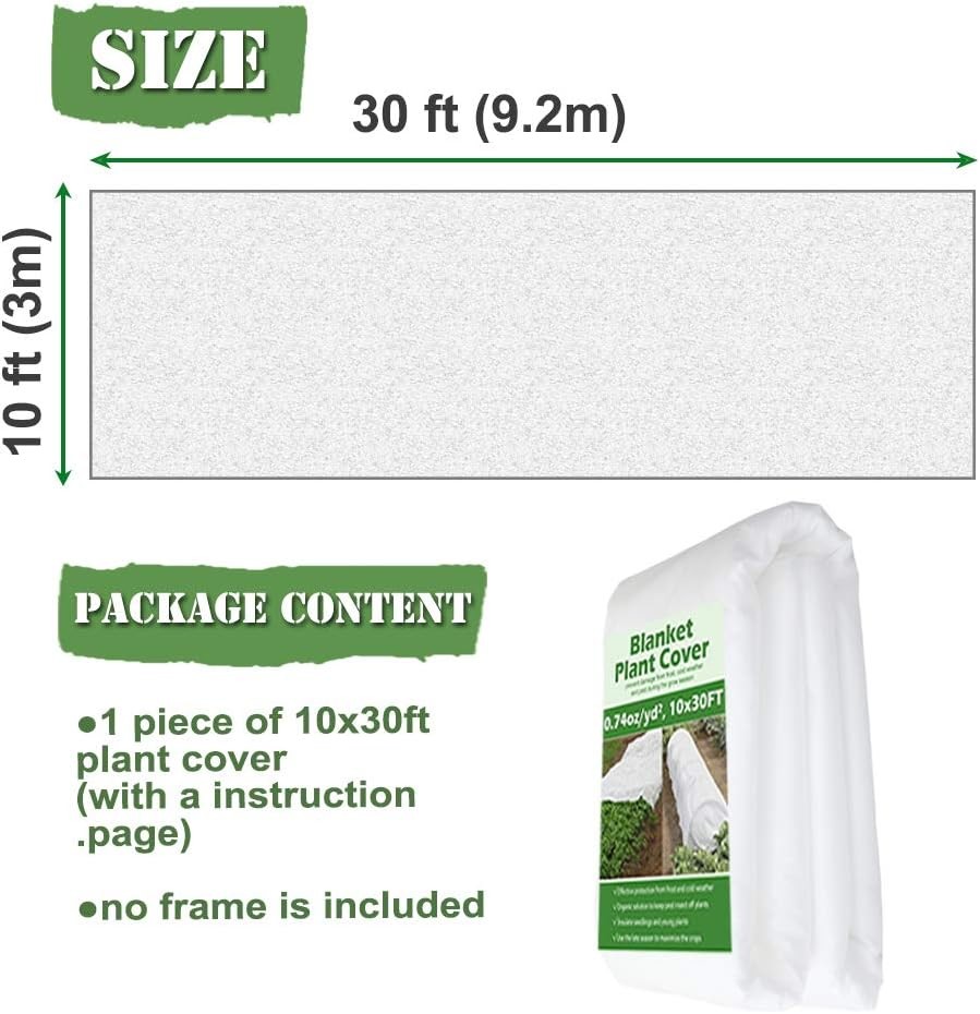 Plant Freeze Protection Covers 32 x 47 Inch Winter Shrub Cover Tree Frost Blanket Drawstring Winter Frost Prote
