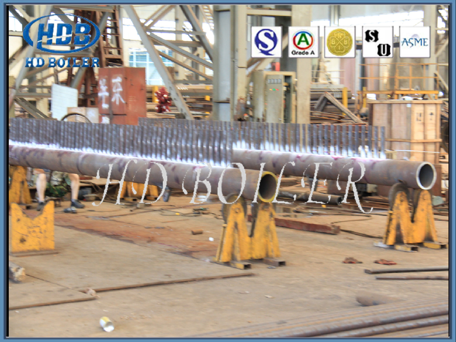 Typical Industrial Boiler Manifold Headers SGS Certification For Power Plant