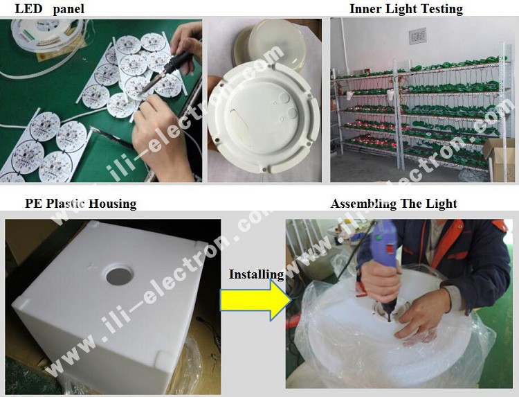 outdoor plastic led swing