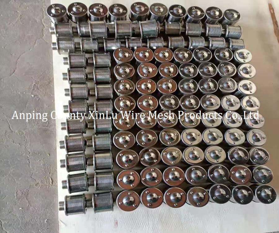 Industrial Strainer Filter Screen Nozzle with 18x2.5mm Support Wire and 40-70mm Length