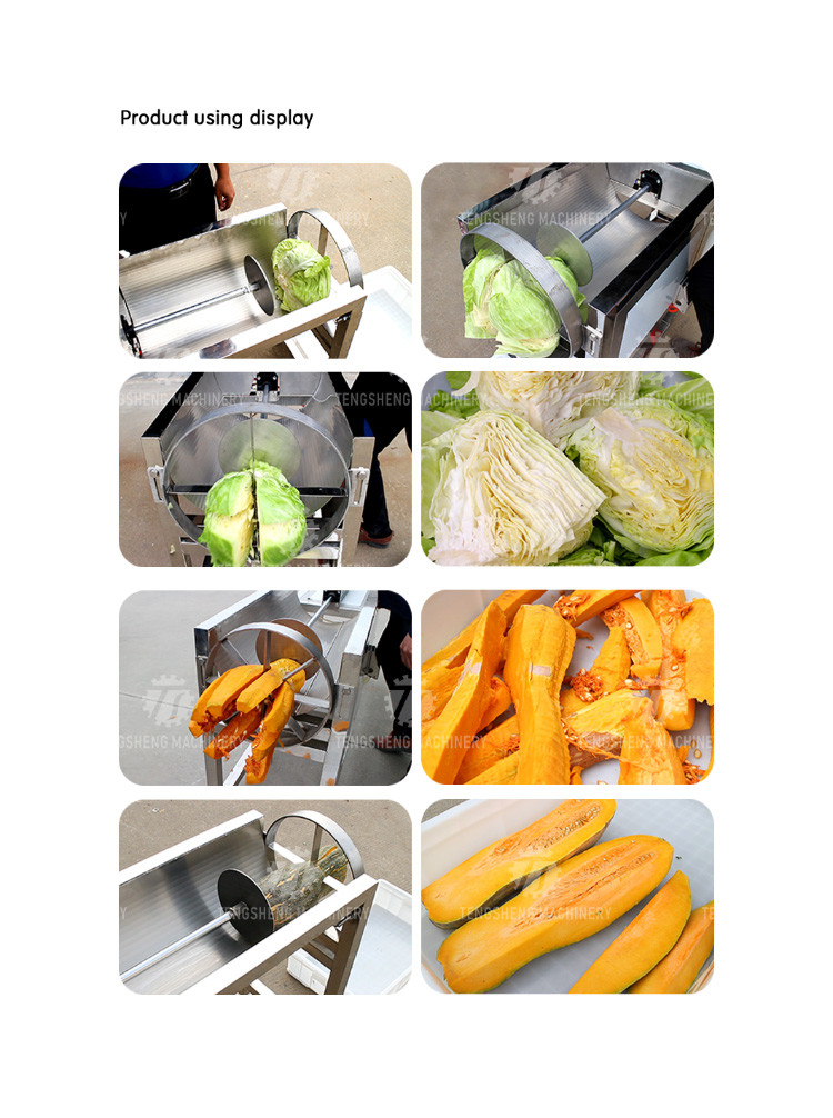 58KG Wholesale vegetable slicing machine melon and fruit slicing machine half machine