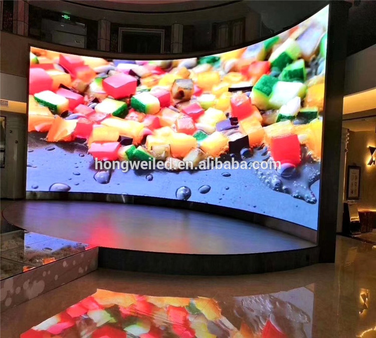 P3.91 Indoor Led Smd 2121 Curved Flexible Led Rental Display