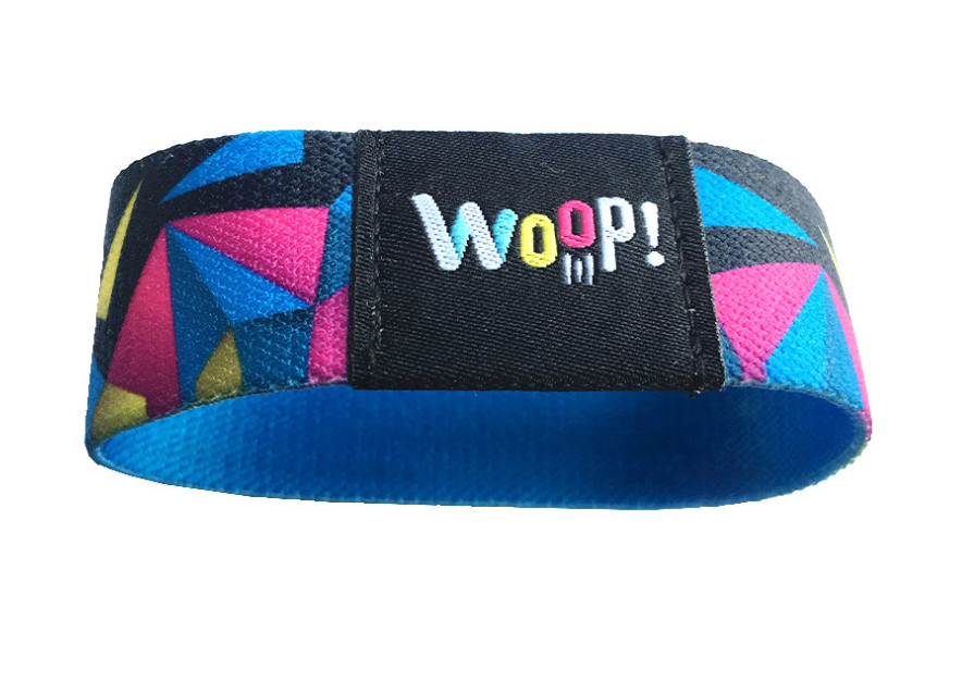 Waterproof NFC RFID Fabric Wristband Bracelet With UID Numbers For Social Distancing