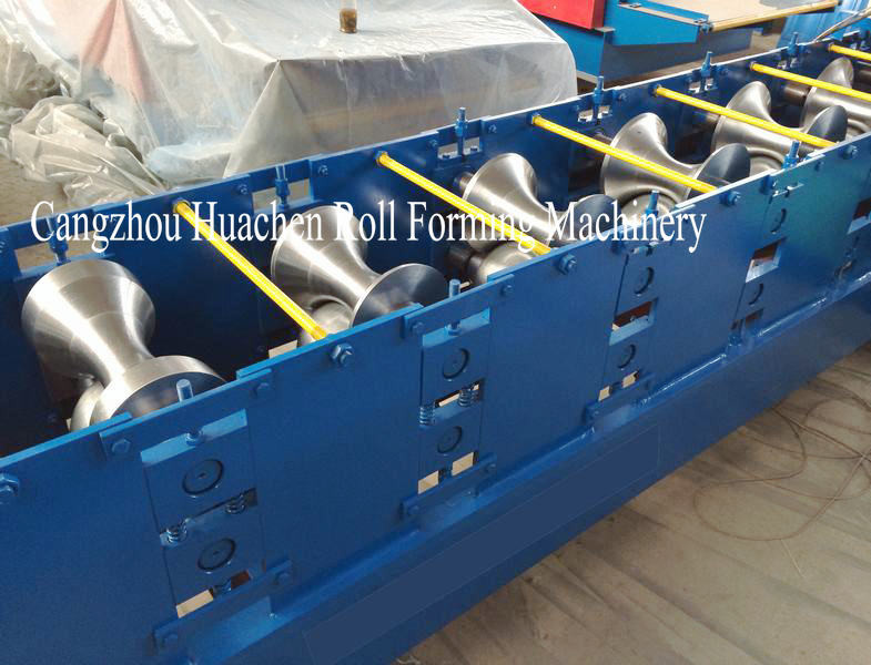 5.5kw Metal Roof Ridge Cap Roll Form Equipment PLC Delta Inverter Control