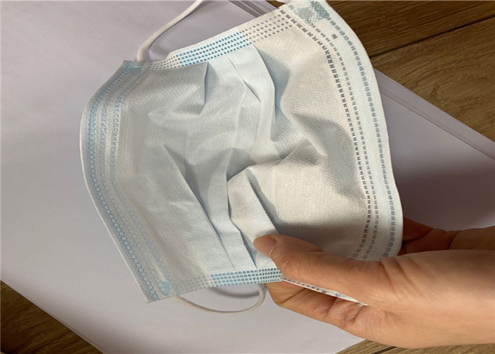 Low Breathing Resistance Medical Mouth Mask , Earloop Procedure Masks Soft Lining