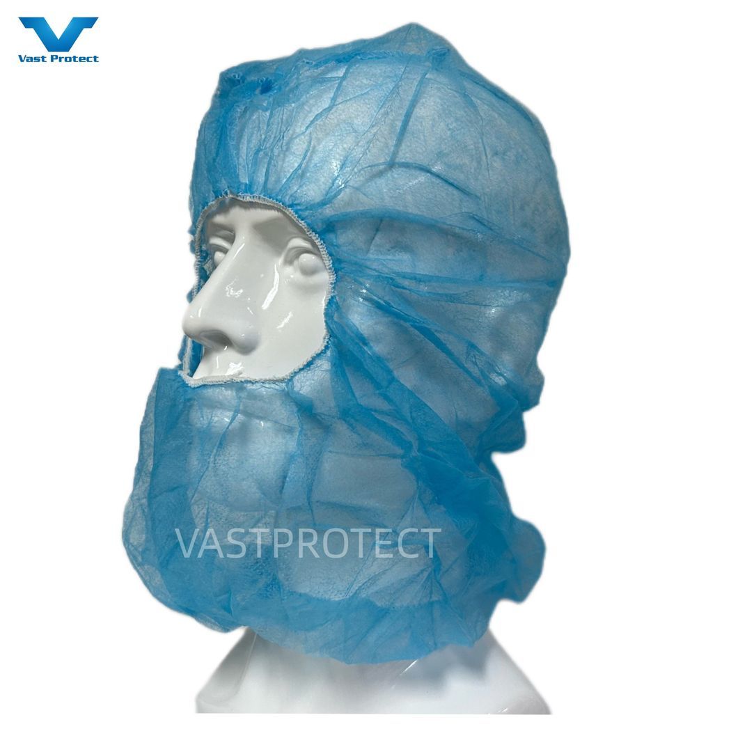 Non-Woven Polypropylene Disposable Balaclava Hairnets Caps for Food Processing Hygiene