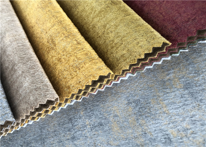 400GSM Sofa Velvet Upholstery Fabric Luxury Holland Curtain Bronzing Knit