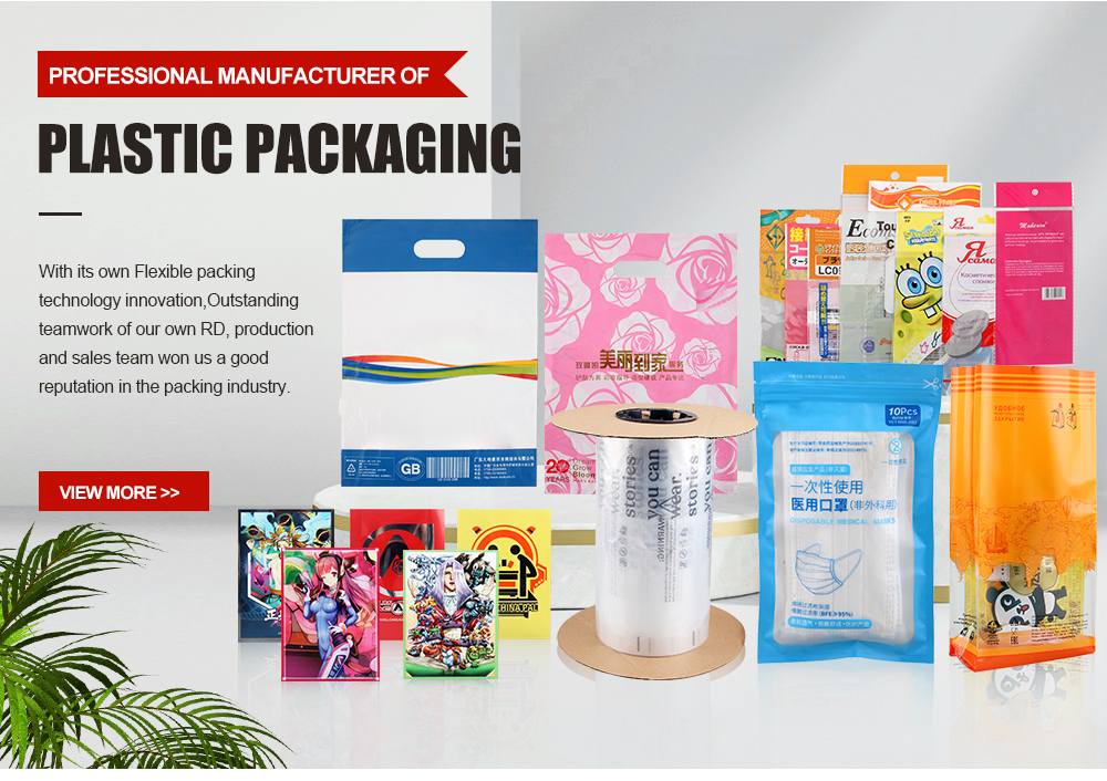 Custom Mylar Die Cut Handle Poly Bags Recyclable Plastic Gift Bag Shopping Bag