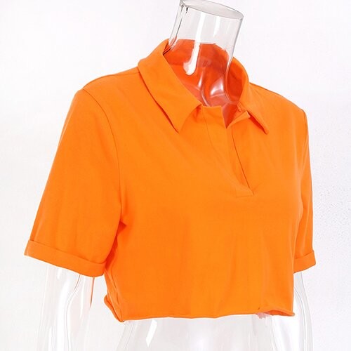 OEM maufactory European and American style polyester v-neck women's new basic foundation looseT -shirt