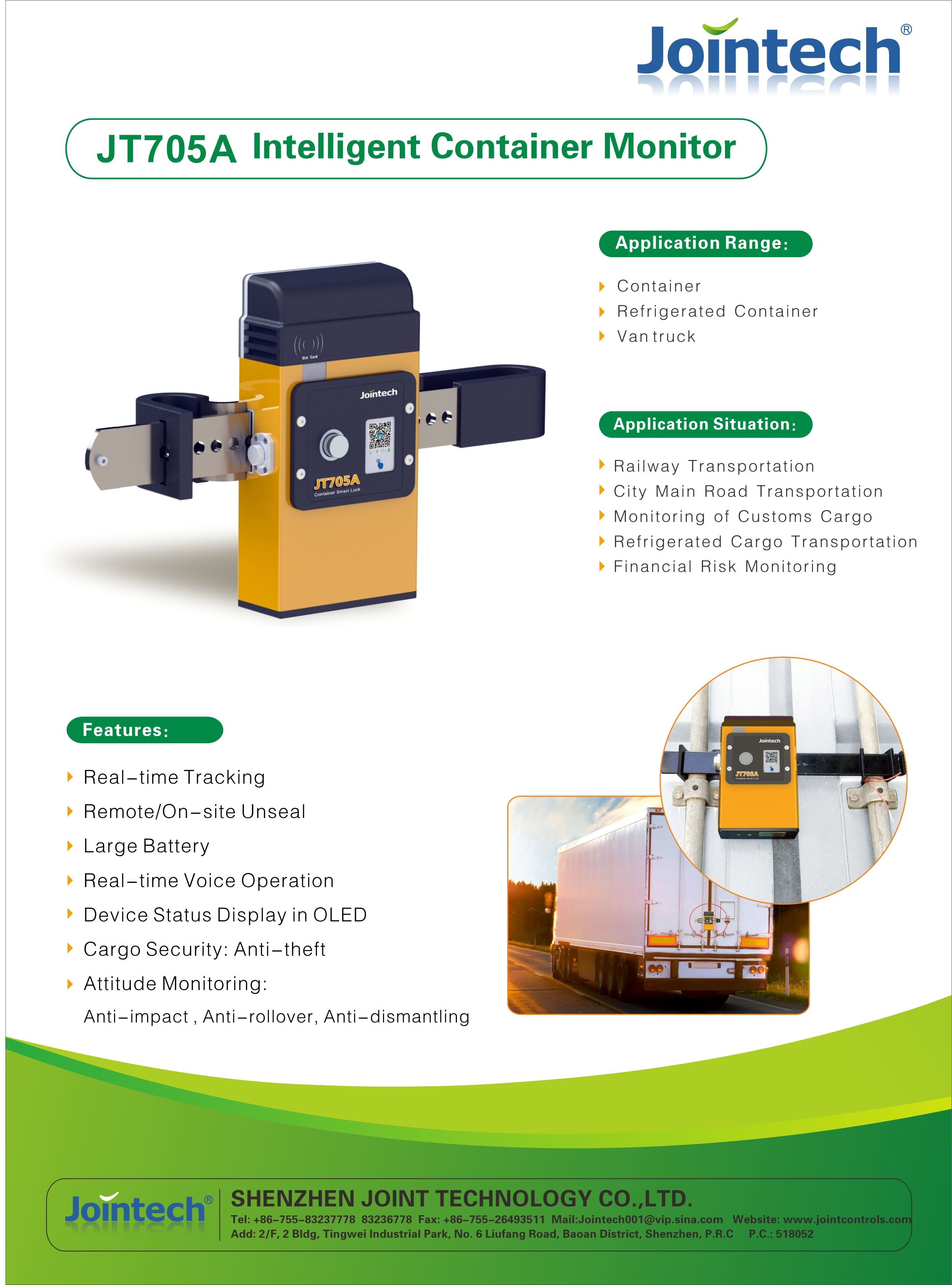 Rainproof GPS Tracker Lock , 20000mAh Cold Chain Monitor
