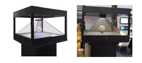 19" 180 Degree 3D Holographic Display 3D Hologram Stand For Jewelry Watch