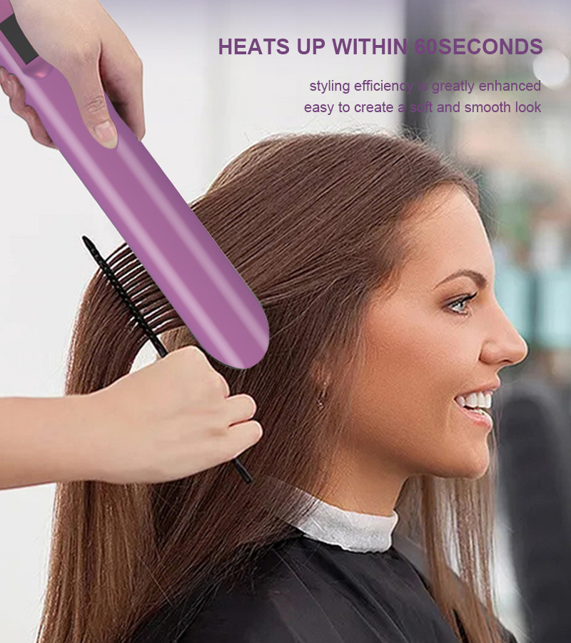 MCH heater 2 In 1 Hair Straightener Curling Iron With 3D Floating Plates