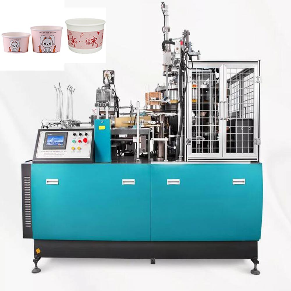 OEM 4.8KW Ice Cream Paper Bowl Making Machine High Speed