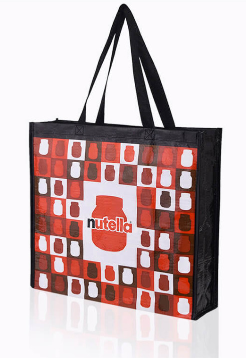 Laminated PP Woven Packaging Bags Carrier CMYK Glossy Matte Finish