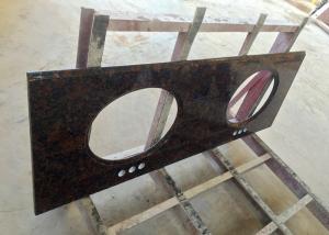 Buy cheap High Resistance Granite Vanity Tops Baltic Brown For Bathroom , SGS CE Listed product