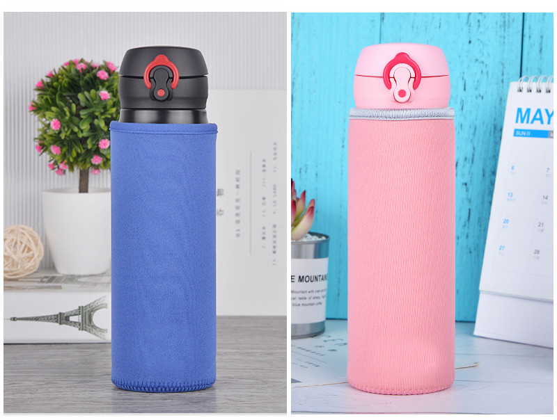Solid Color Insulated Neoprene Water Bottle Cover