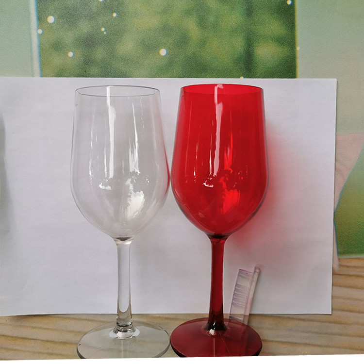 400ml Tritan Crystal Glass Transparent Fun Plastic Wine Cup ODM