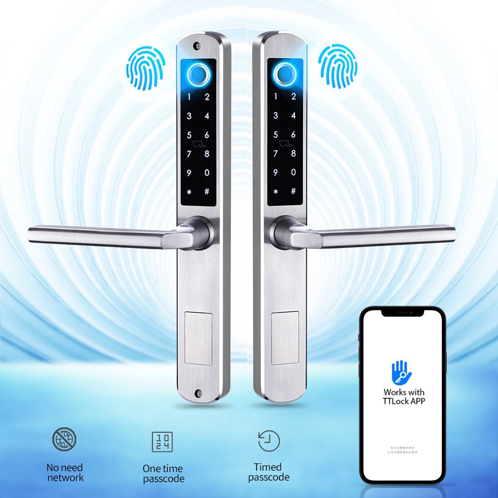 4.5V TTlock Smart Lock Smart Fingerprint Door Lock For Sliding Door