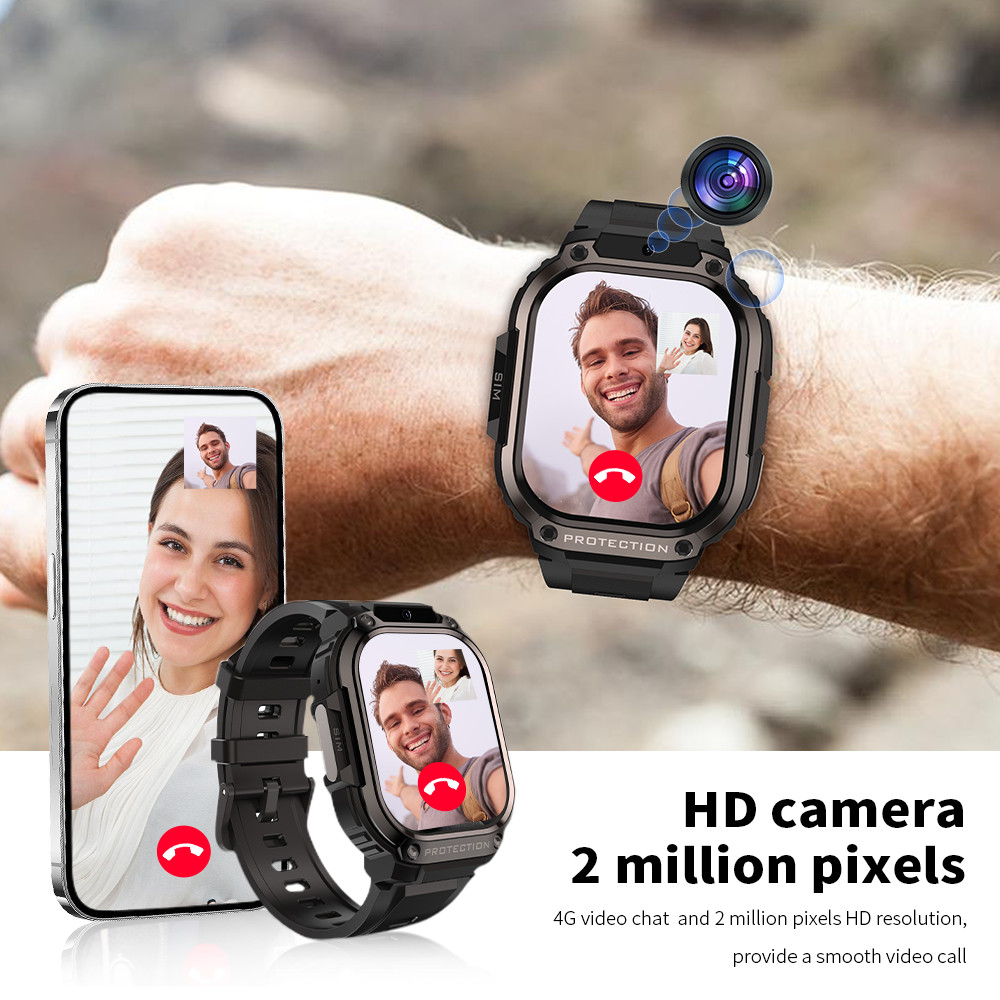 DM63 SmartWatch Battery 1000mah , 5G Sim Card Smart Watch AMOLED Screen 2.13 Inch