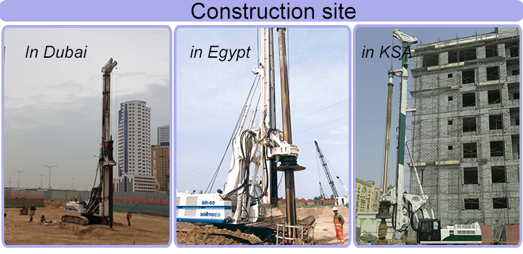 Telescopic 64m Depth Kelly Bar Drilling Equipment For Rotary Piling Solutions