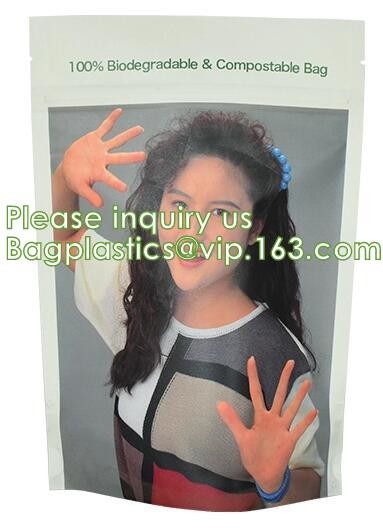 Biodegradable, Compostable, Corn starch Bags, square bottom bags, block bottom, round bottom, stand up pouch zip bags