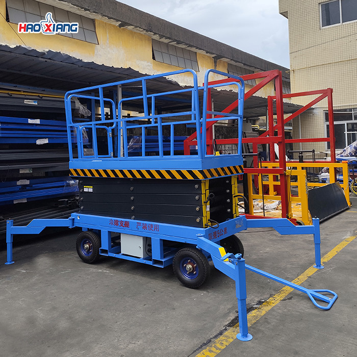 Tall Workshop Narrow Scissor Lift Outdoor Indoor Scissor Lift 400kg