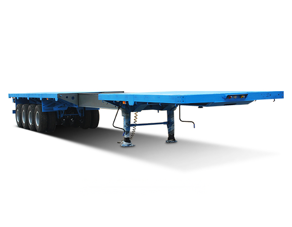 40ft Container Platform Flatbed Semi-Trailer with Front Wall in Heavy Duty Design