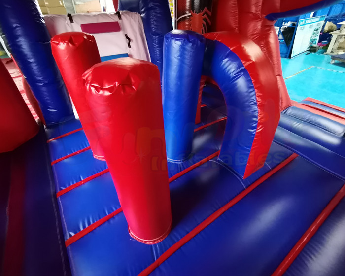 Customized Size Spider Man Inflatable Water Slide With Pool