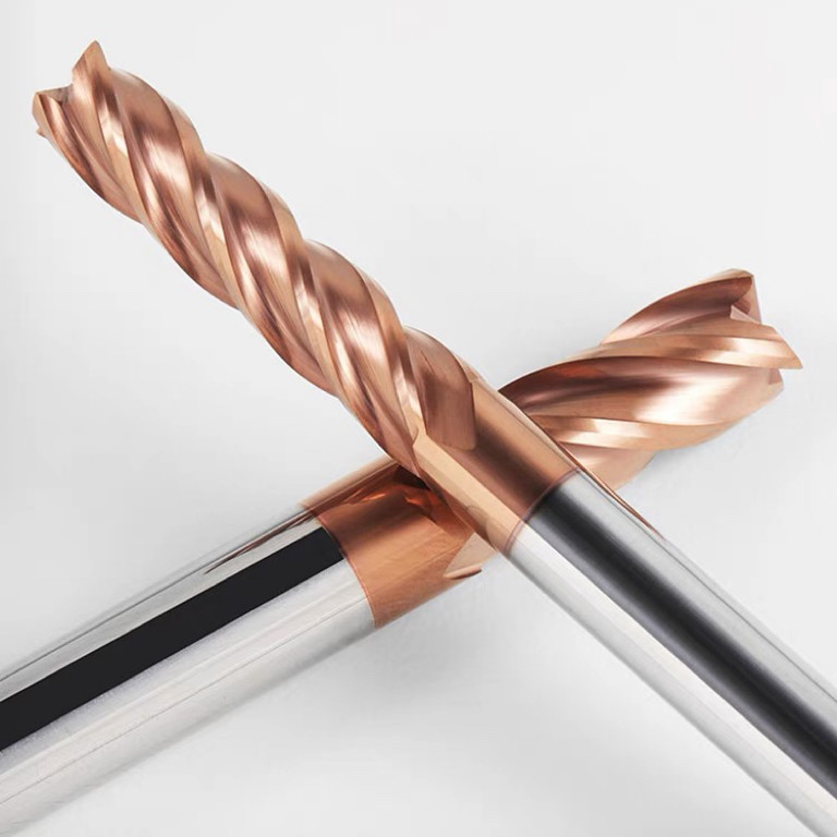 High Precision Flat Milling Cutting Tool CNC Tungsten Steel Milling Cutter Nano Coating