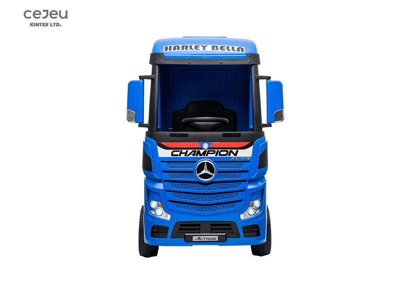 Kids White Mercedes Benz Actros Ride On Truck Can Add Trailer