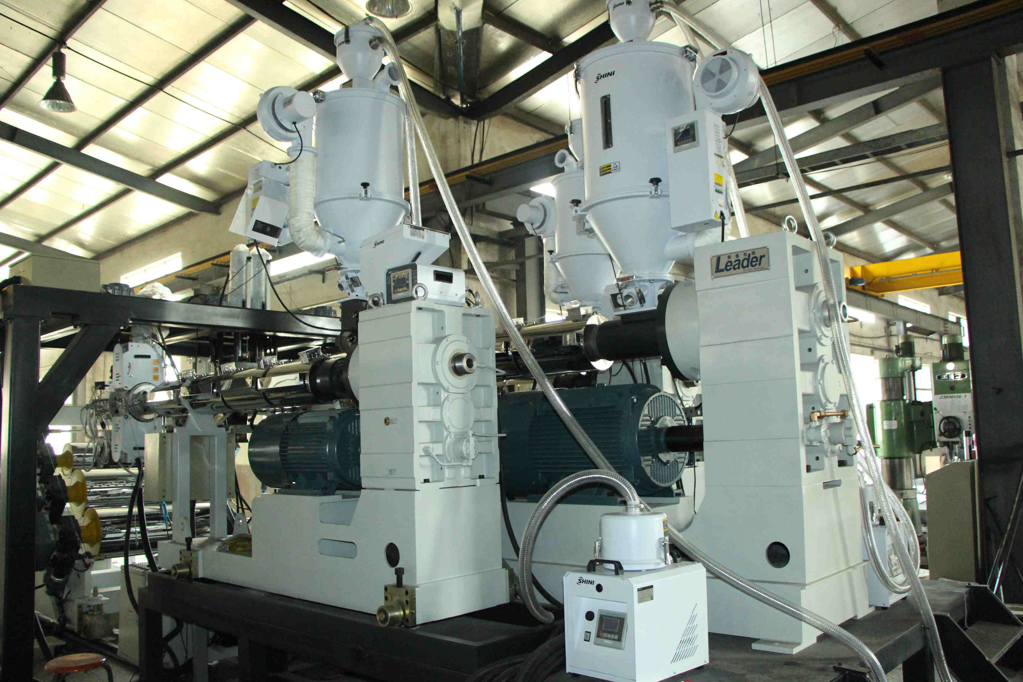 PVC PMMA Corrugated Roofing Plastic Sheet Extrusion Line , Glazed Tiles Machine