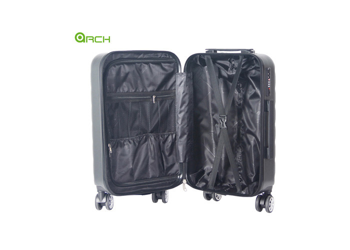 Zippered ABS PC TSA Lock Hard Shell Spinner Luggage Sets