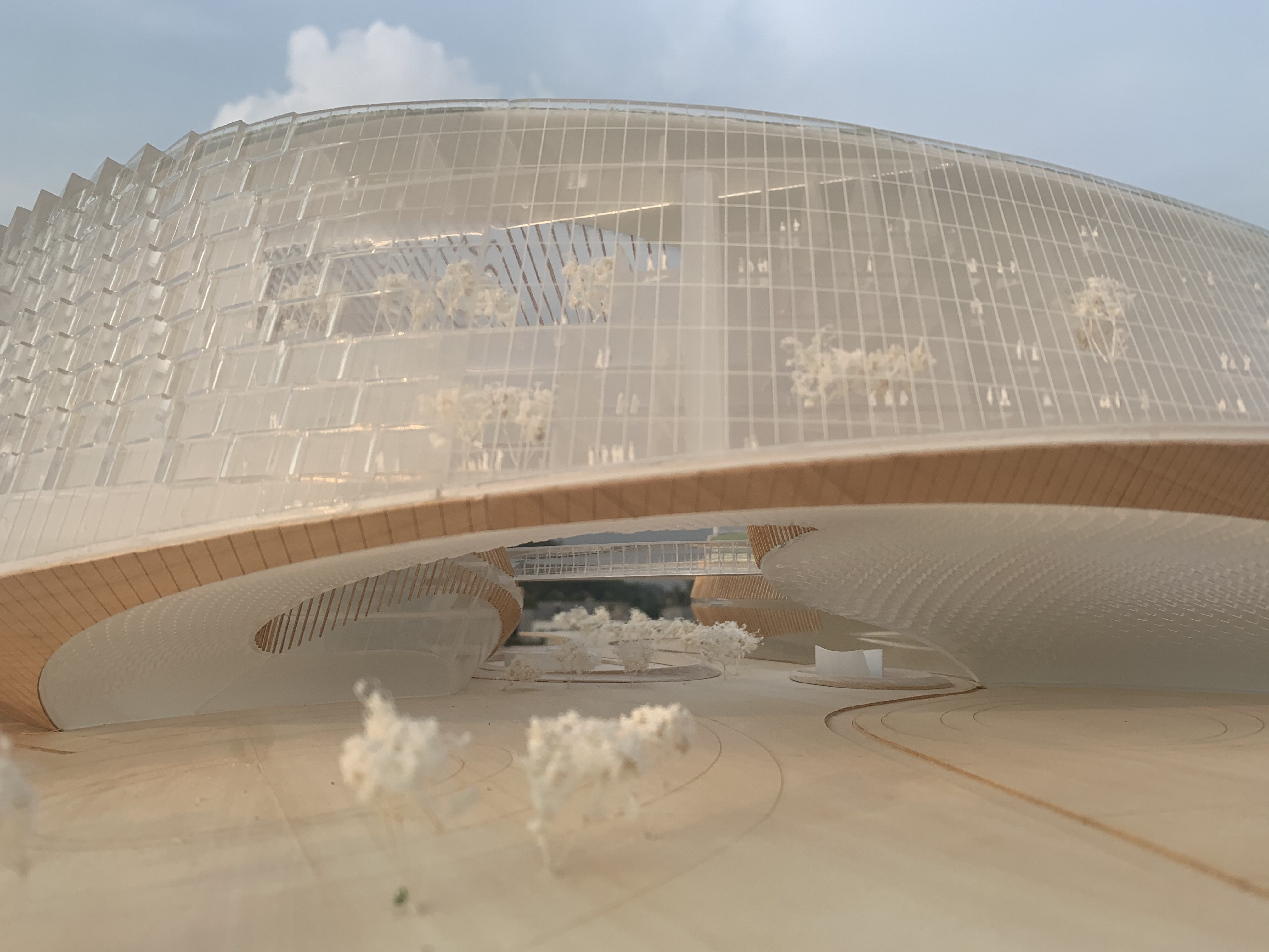 Architectual Model Tencent Conference Center Exhibition Models 3D Print and Handscraft Models