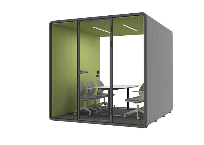 Silent Pods With Advance Ventilation System Modern Soundproof Cabin Can Be Moved To Different Locations