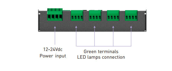 Fast Self - Testing LED DMX Decoder 12 Channel Output OLED Screen Easy Operation
