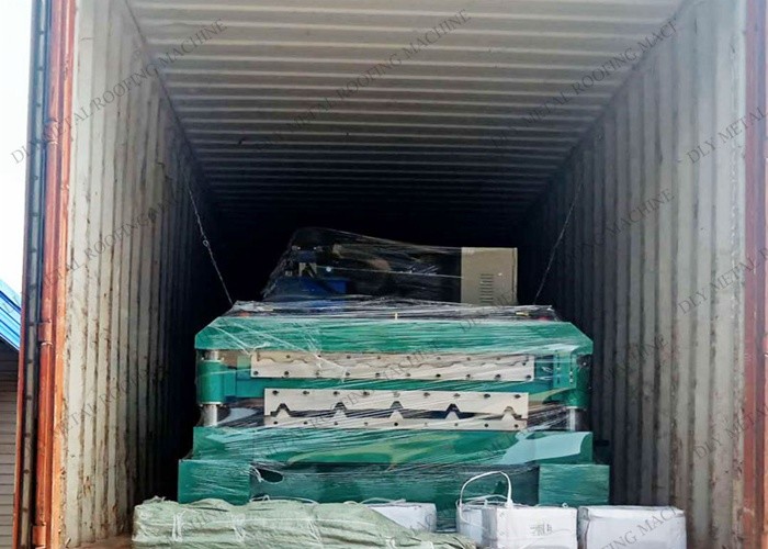 12000kg Double Layer Forming Machine PLC 80mm Steel Roof Forming Machine